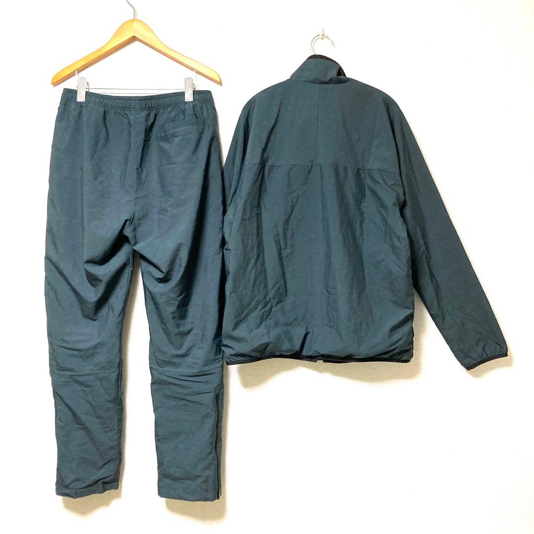 【超美品】asics アシックス　ウインドブレーカー　セットアップ　裏起毛　XL