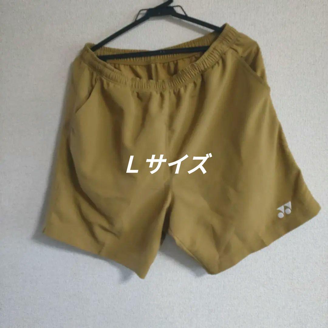 ヨネックスハーフパンツキャメルゴールドＬサイズ