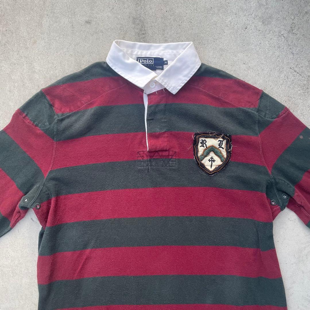 90s Polo by Ralph Lauren ラガーシャツ M