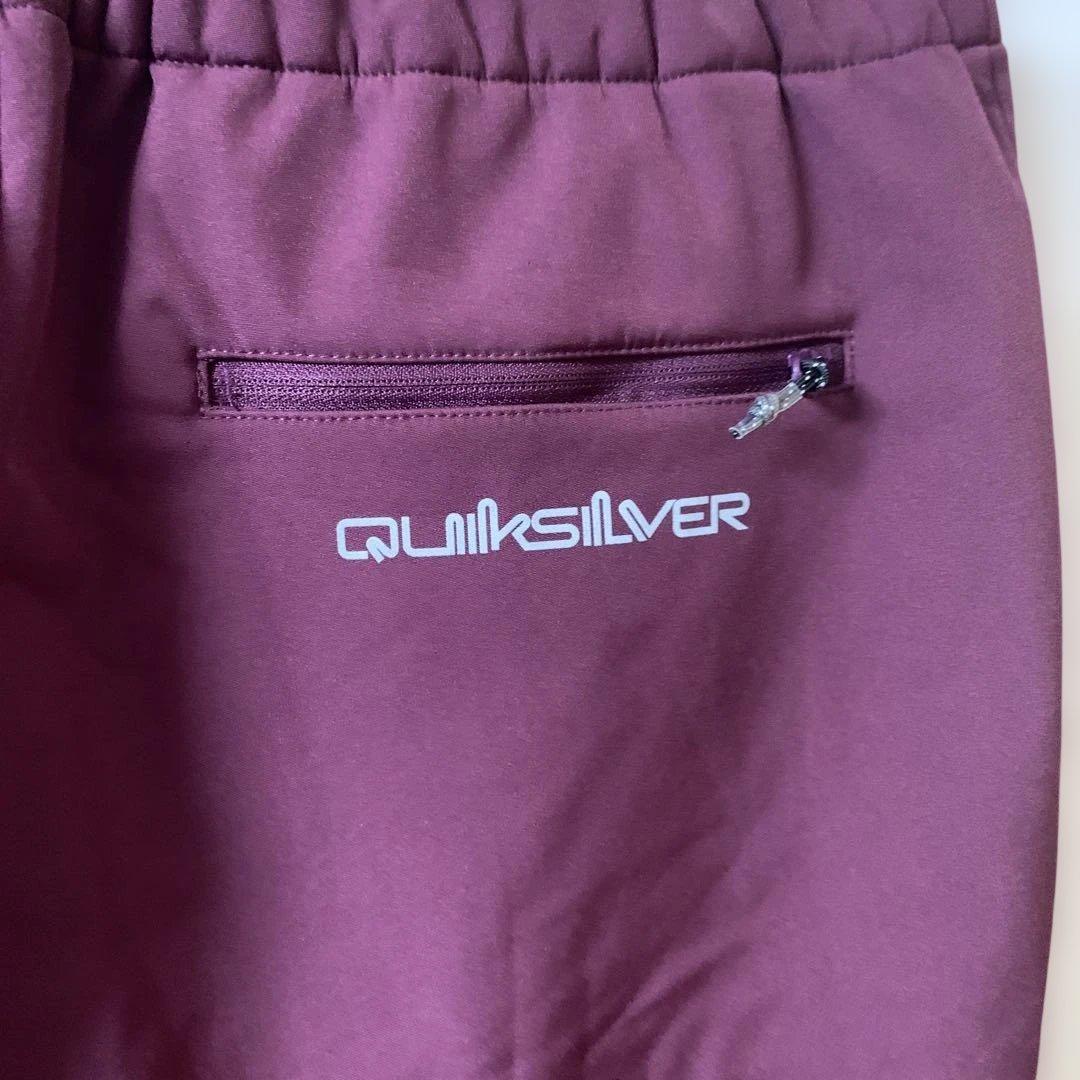 【新品】クイックシルバー　シェルパンツ　防寒　エンジ　XL