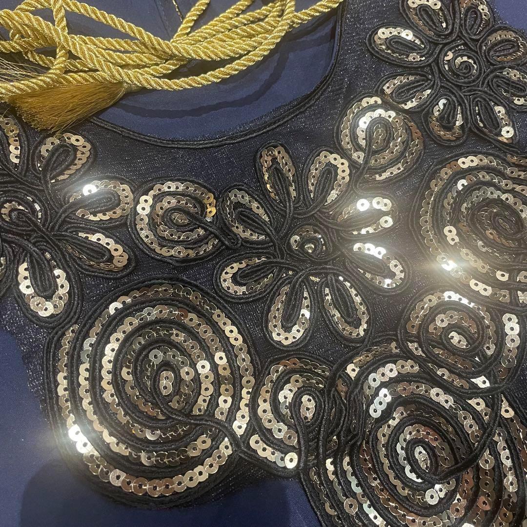 ハリージドレス ベリーダンス ガラベーヤステージ衣装 イベント 刺繍ワンピース