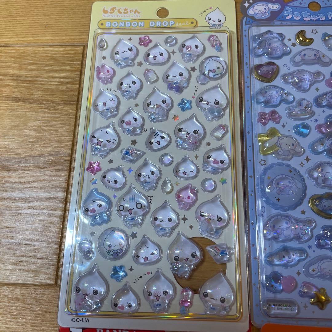 正規店購入新品未使用大人気シール6点セットボンドロしずくちゃんうるちゅるポップ等