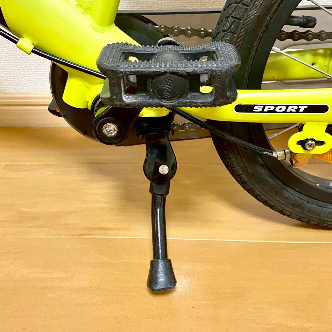 スタンド付き STRIDER 14x 子供用自転車 生産終了限定色ライムイエロー