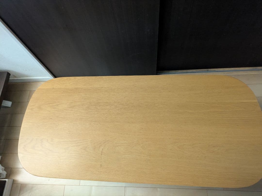ナチュラルウッド 長方形テーブル 120cm×55cm ベルメゾン
