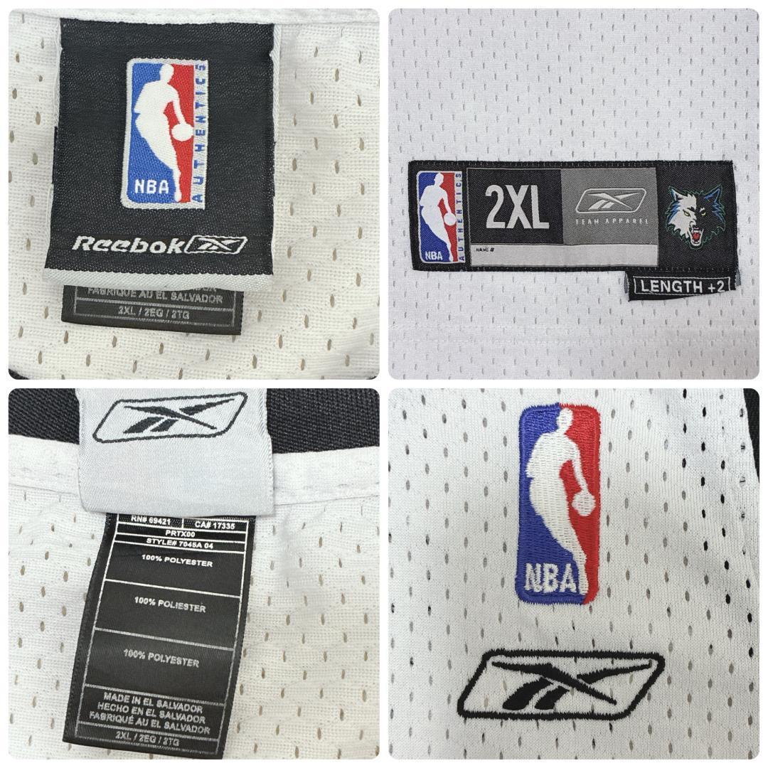 NBA ティンバーウルブズ バスケゲームシャツ ユニフォーム 2XL 両面刺繍