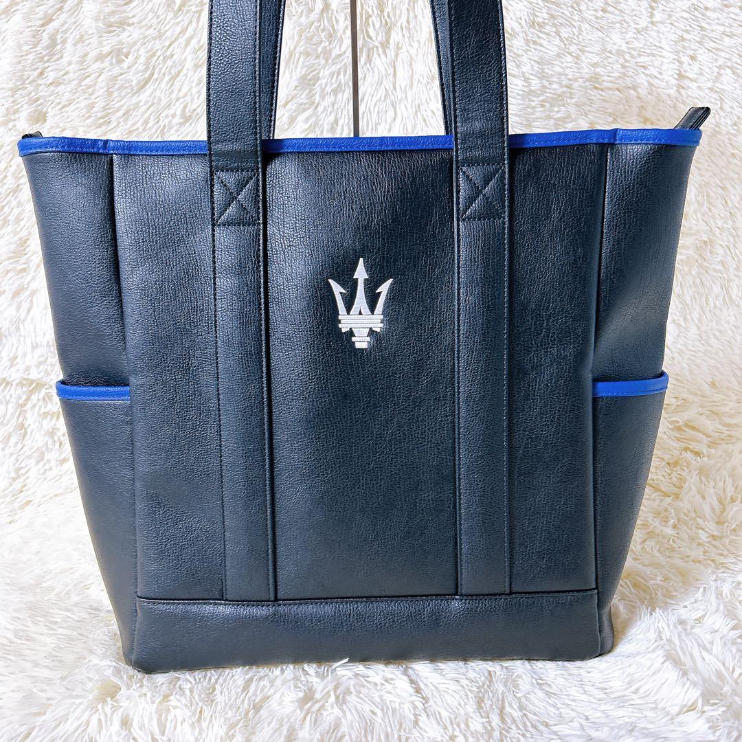 MASERATI純正バイカラートートバッグ　ゴルフバッグ(ブラック/ネイビー)
