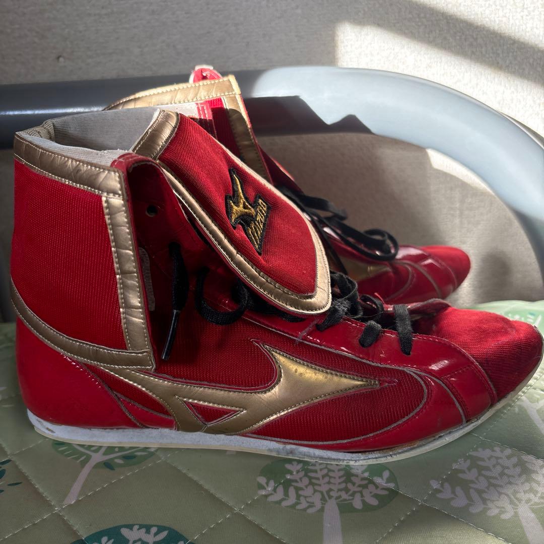 Mizuno ボクシングシューズ レッド