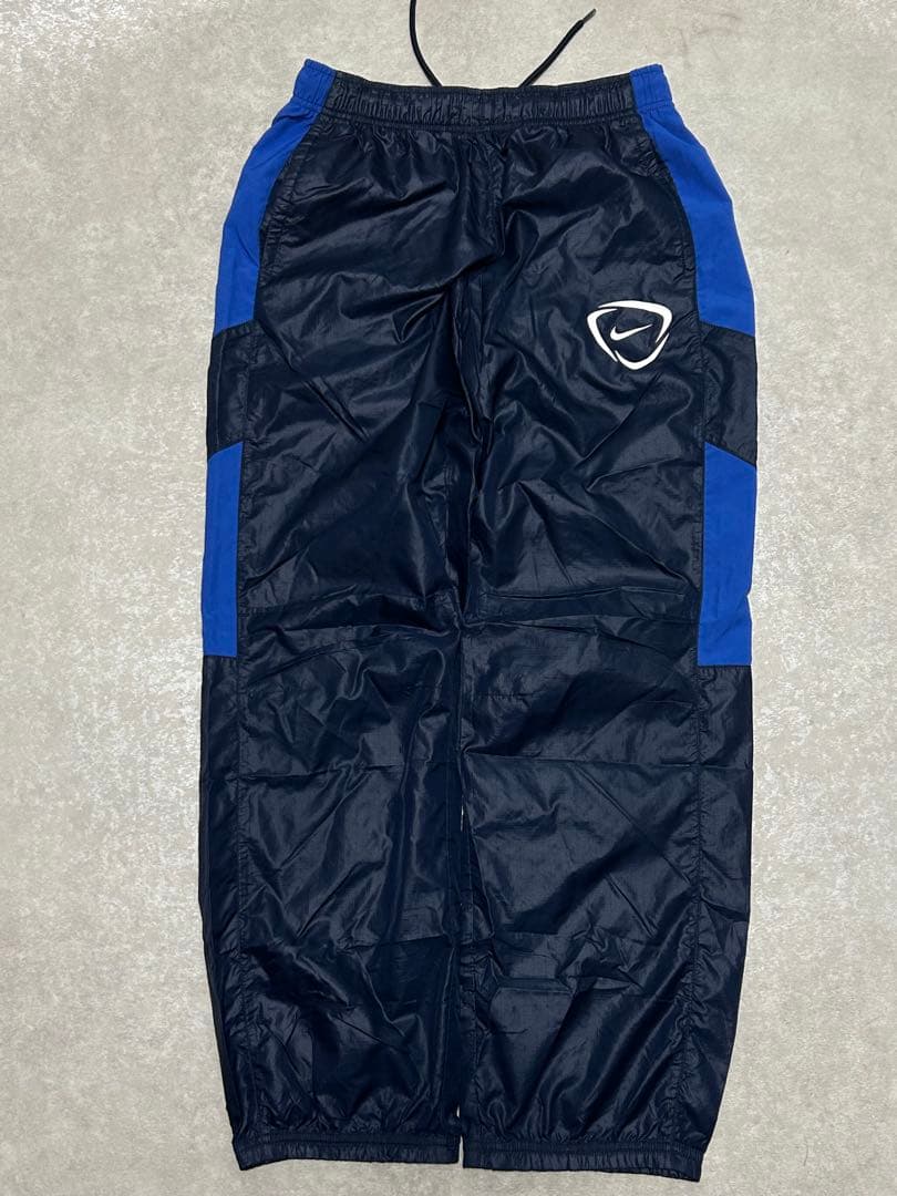 希少 00s NIKEセットアップ ピステ サッカー M ダークネイビー パンツ