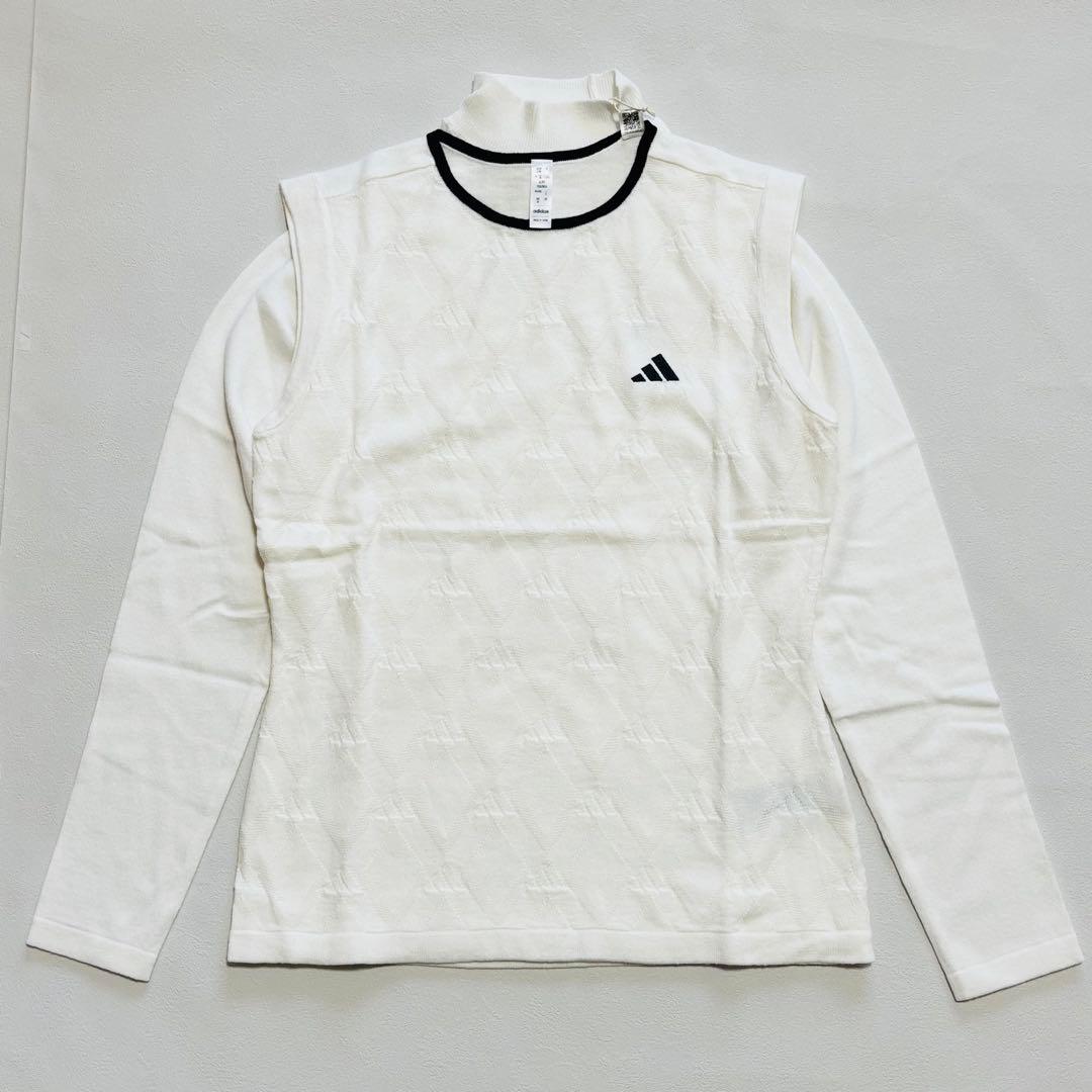【新品】adidas アディダス　ゴルフウェア　セットアップ　レディースS　白