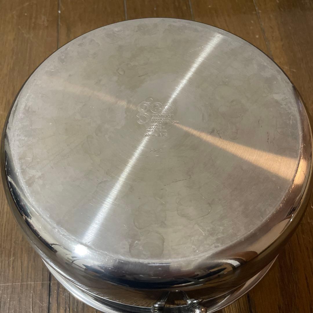 ジオ・プロダクト3点セット　片手鍋20cm　ソテーパン25cm　両手鍋25cm