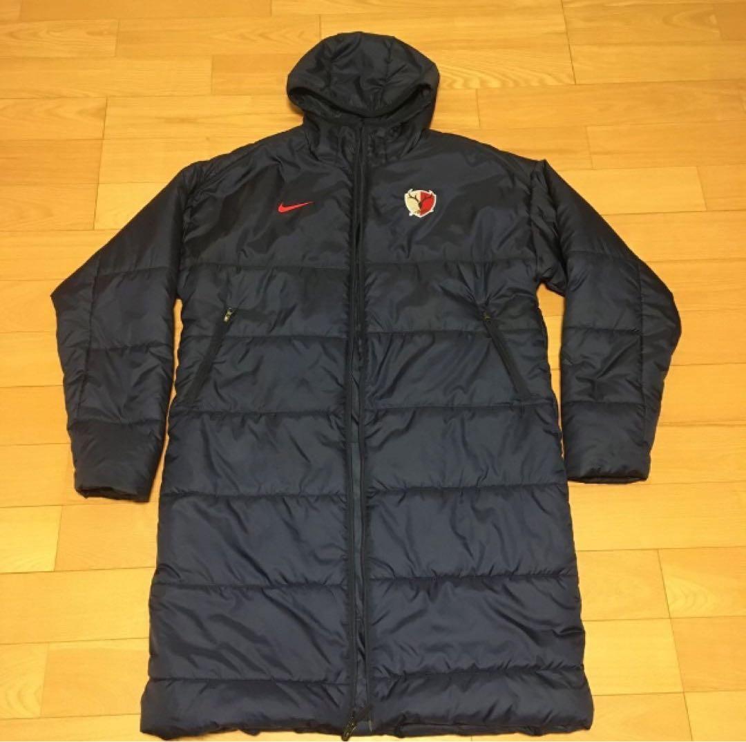 【選手/スタッフ絶賛着用中】鹿島アントラーズ　ダウンコート　選手支給品　Lサイズ