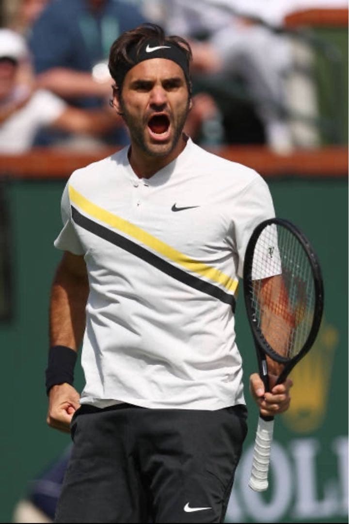 ナイキ フェデラー 2018 IW・マイアミ ポロ Sサイズ