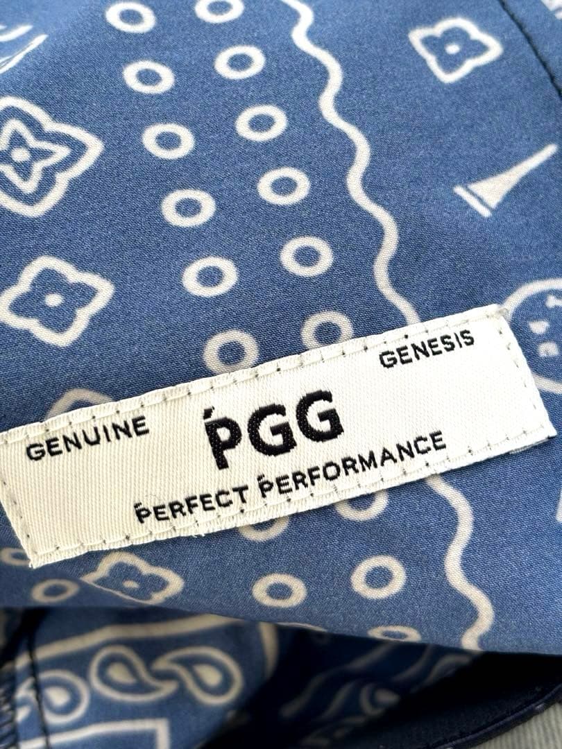 美品　PGG ペイズリー柄ゴルフパンツ　4 PEARLY GATES ネイビー