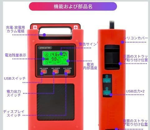 【DNYO】電動リール用リチウムバッテリー