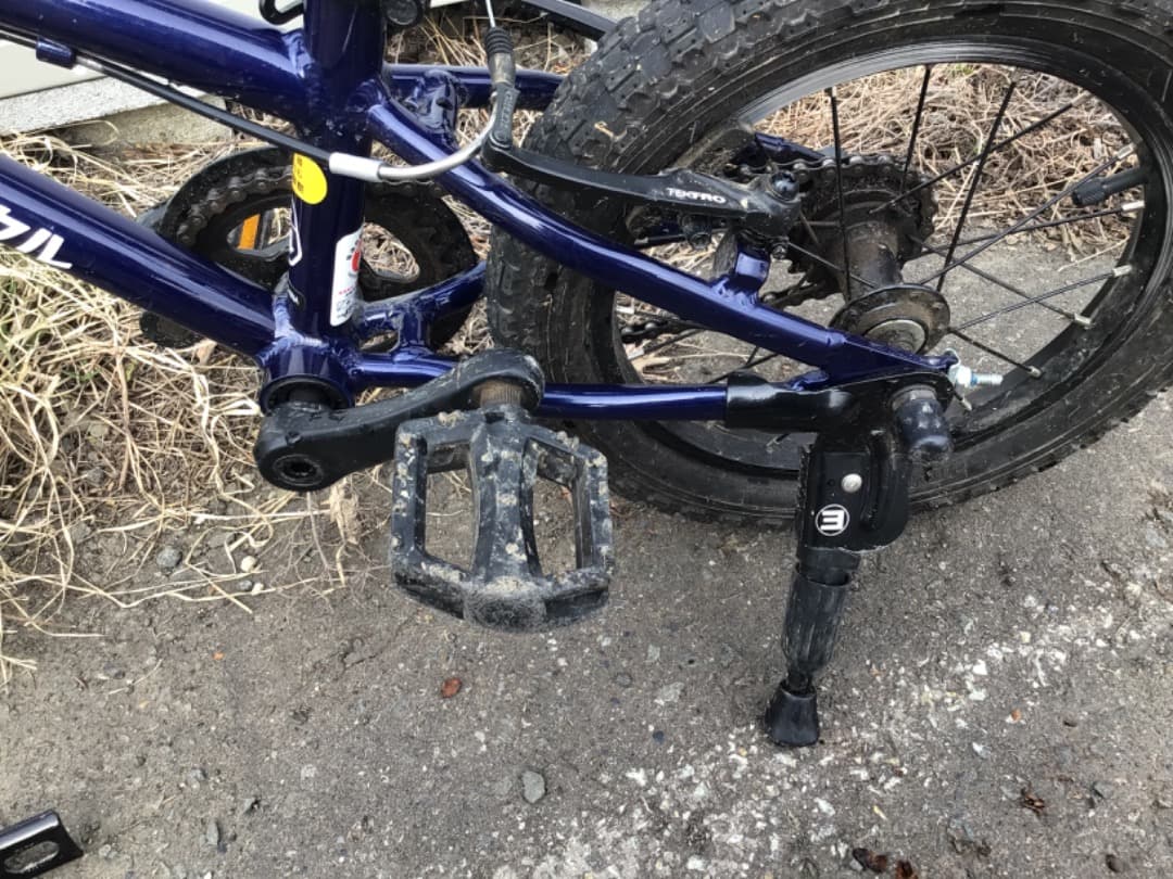 ヨツバサイクル自転車 14インチ 補助輪有り