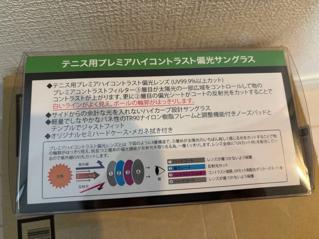 新品！PSU730 prince サングラス　テニス　ネイビー