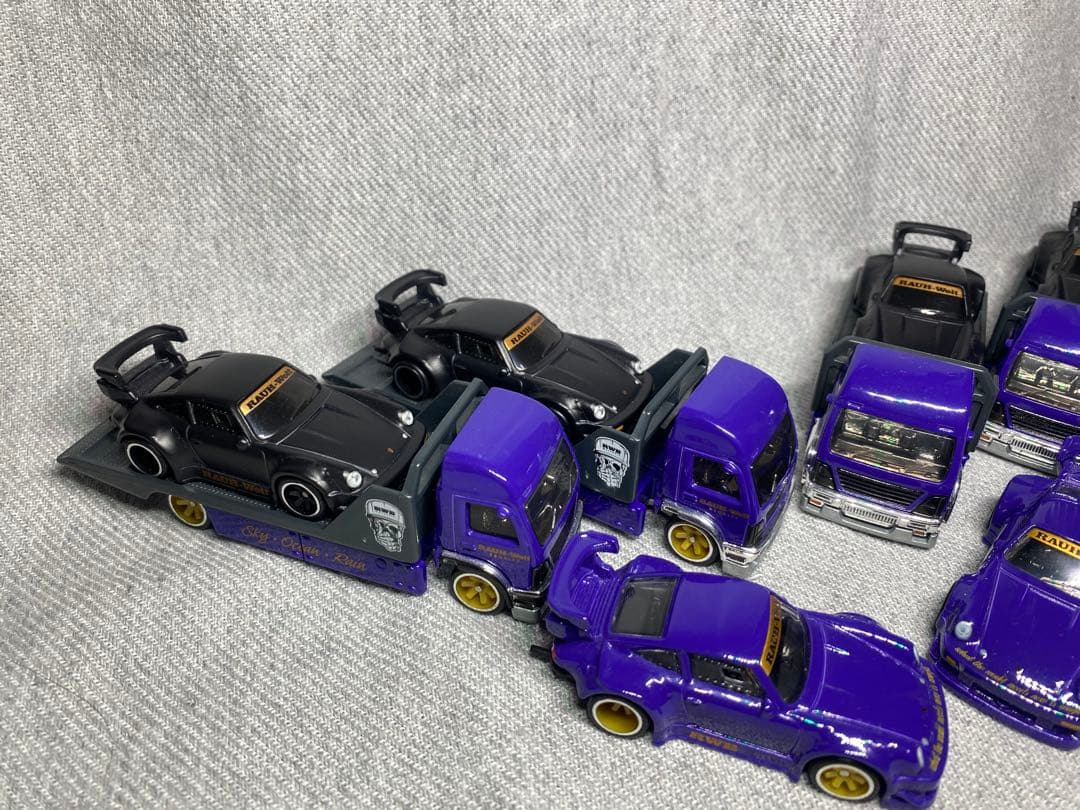 ホットウィール　ポルシェ 930 RWB ルース 6台 & トランスポート　4台