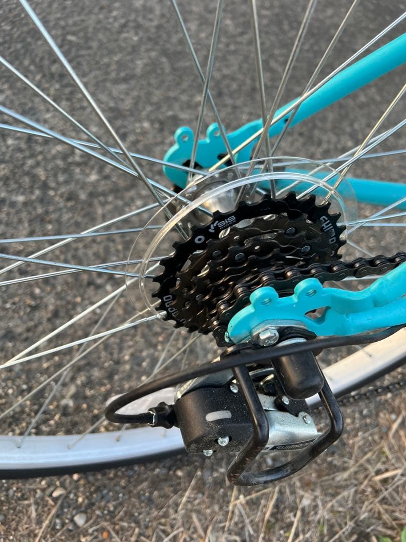 名古屋発手渡し希望26インチクロスバイク名古屋市内お届け無料6段変速