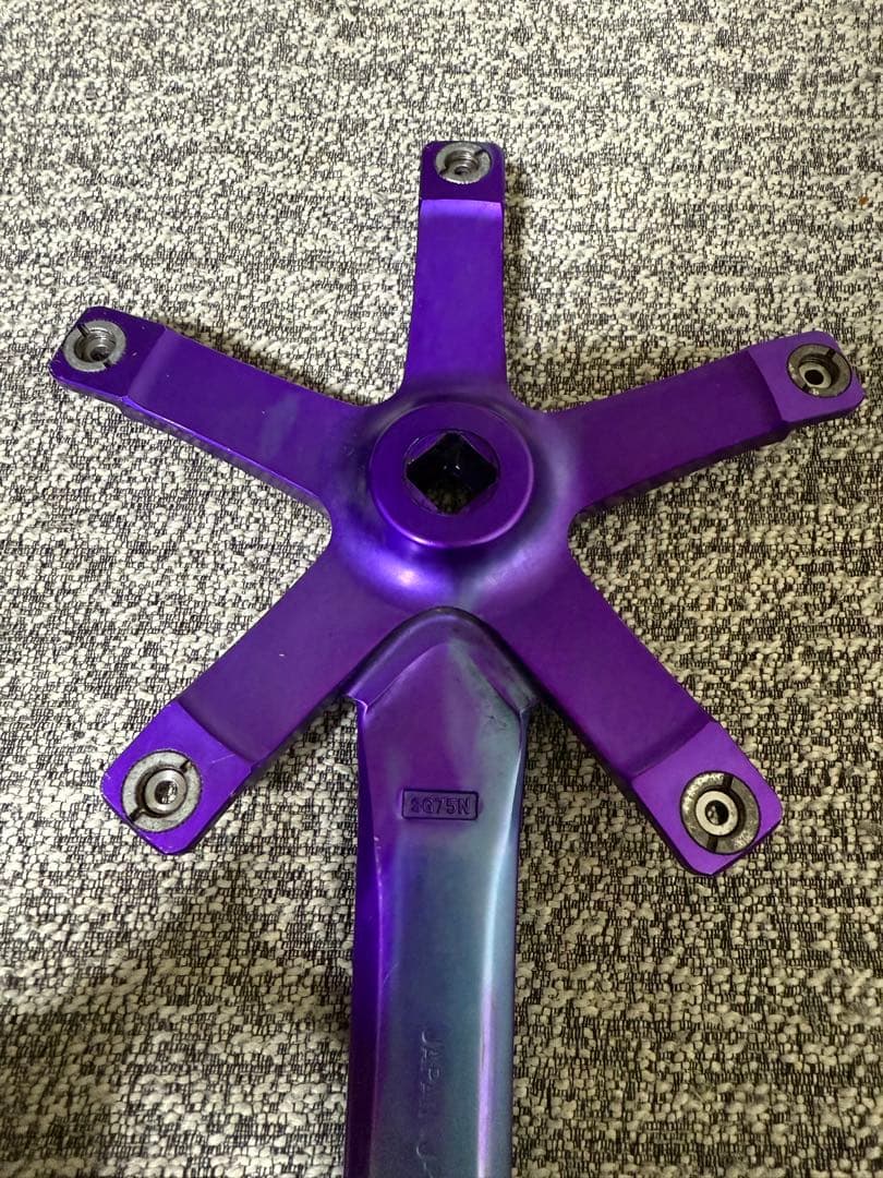 MASH X Sugino 75 Purple/Blue クランク　BB ピスト