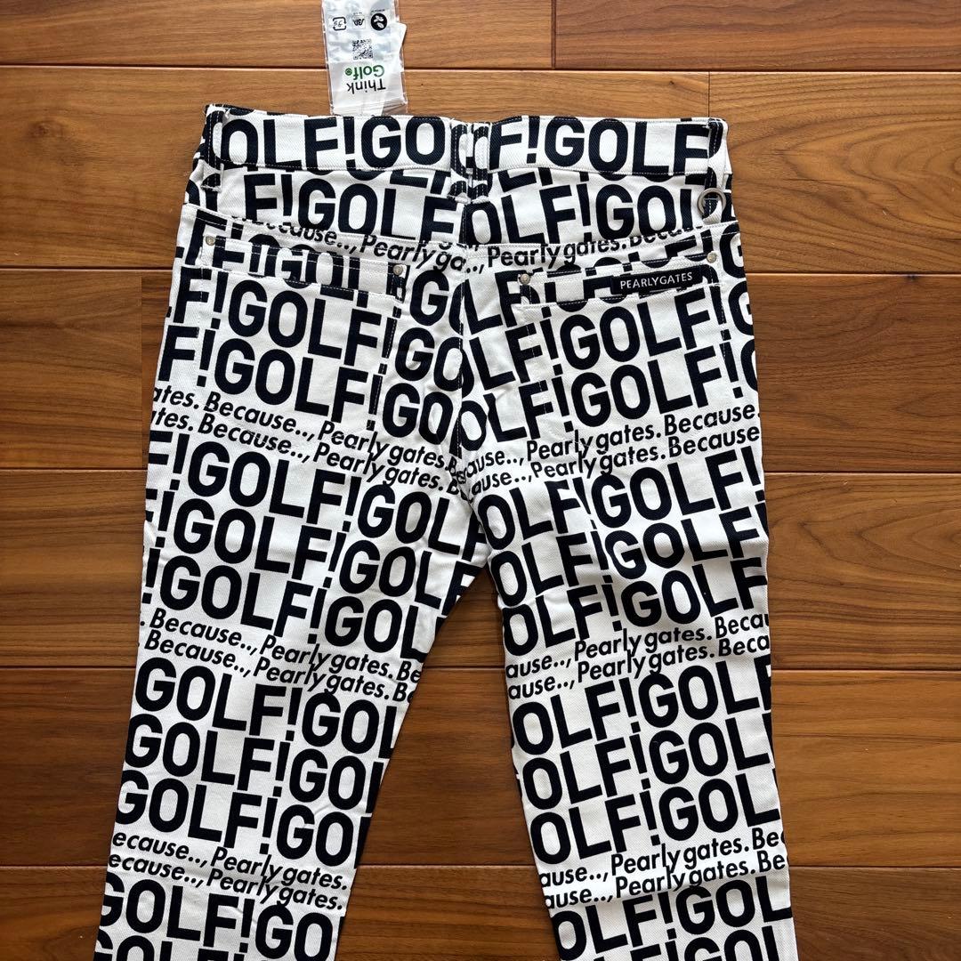 パーリーゲイツ　GOLFロゴプリント コットンストレッチ　レディース　２