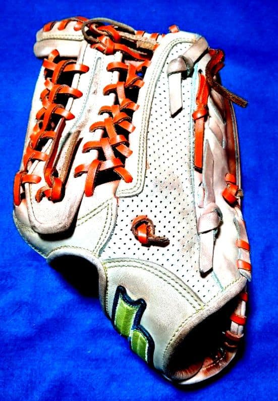 値下げ！SSKオレンジ レザー メッシュ 硬式グローブ