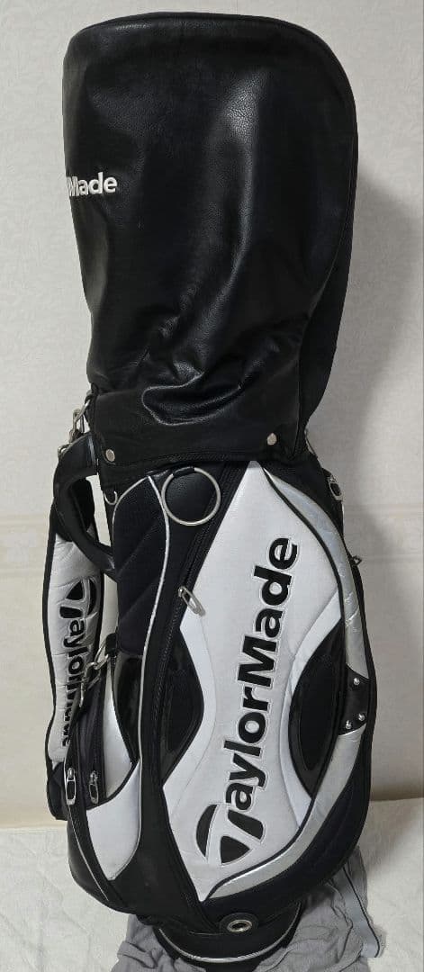【中古】TaylorMade キャディバッグ Black/White