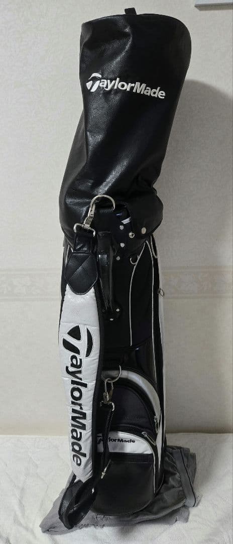【中古】TaylorMade キャディバッグ Black/White