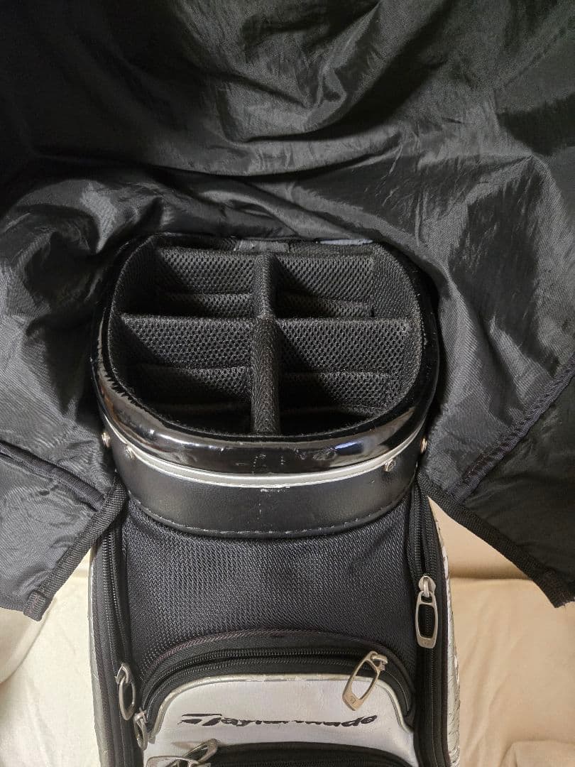【中古】TaylorMade キャディバッグ Black/White