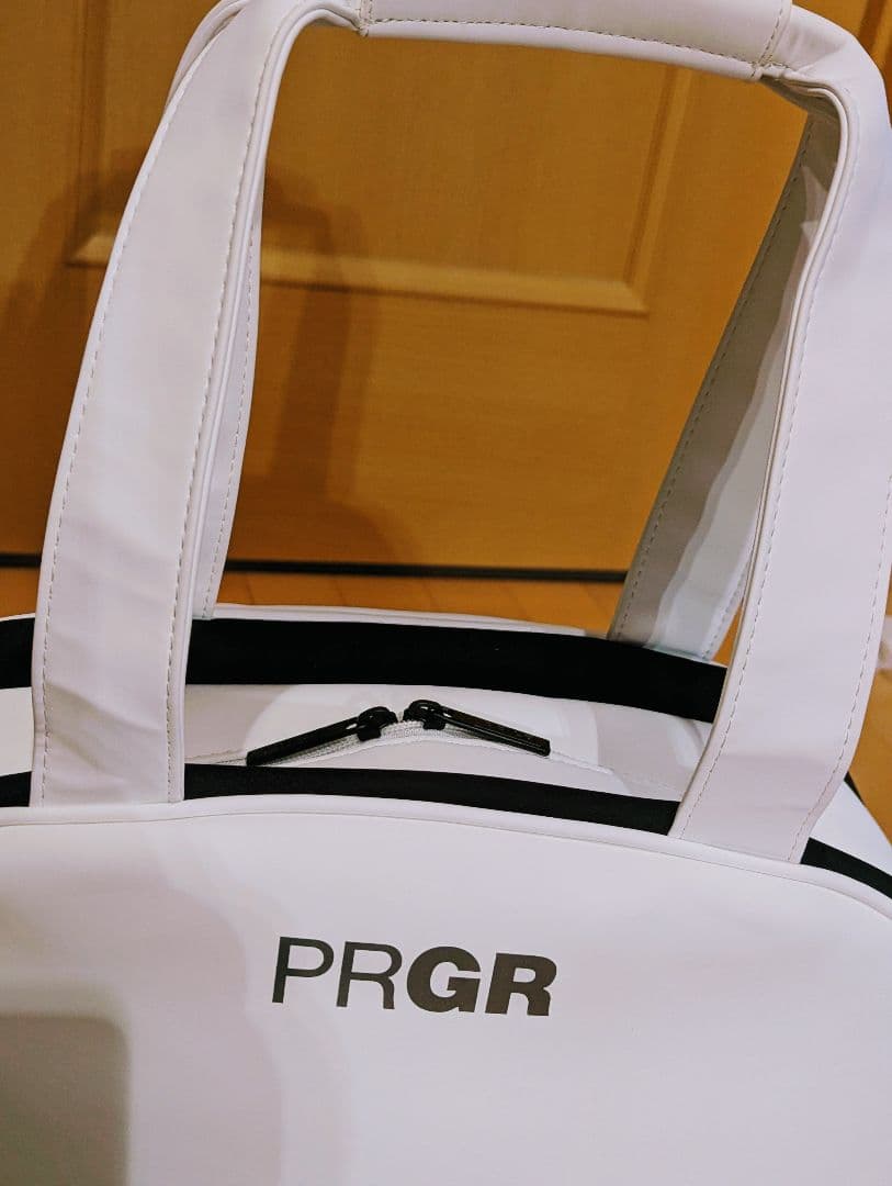 PRGR プロギア ゴルフバッグ シューズケース ボストンバッグ ホワイト 美品