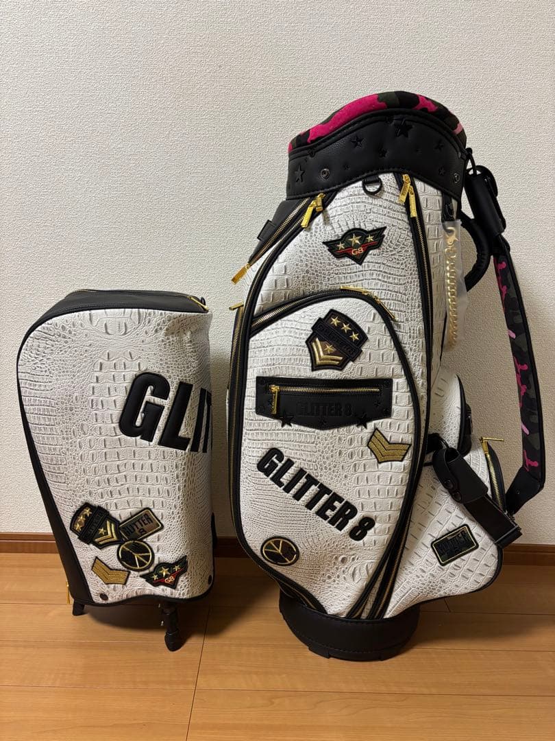 GLITTER 8 キャディバッグ 新品未使用品 クロコダイル総柄
