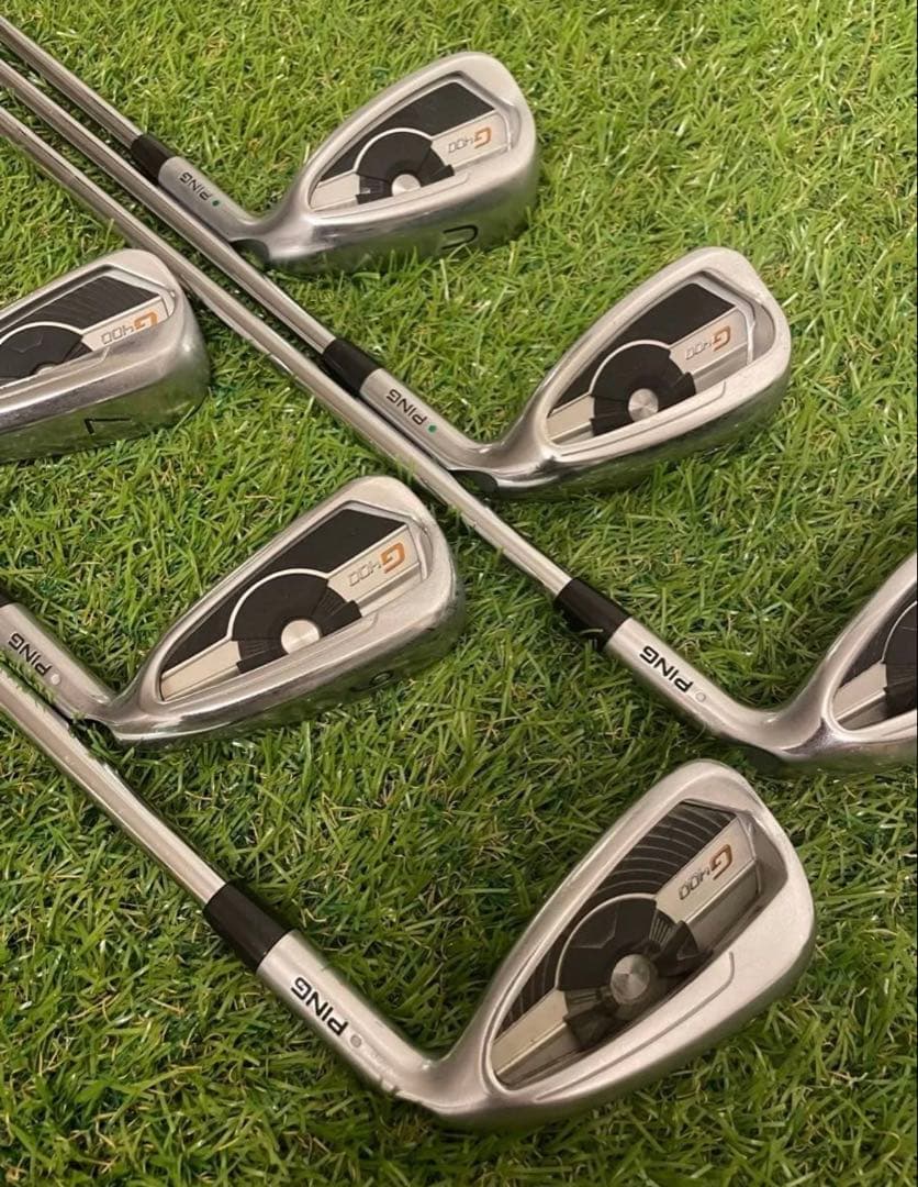 PING G400アイアン 6本 AWT 2.0 LITE ライ角　緑　SR