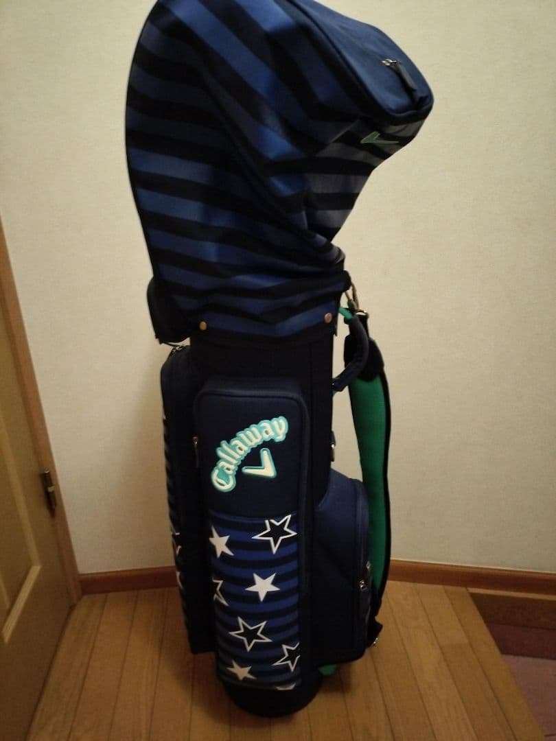 Callaway ゴルフバッグ ネイビー ストライプ　レディース