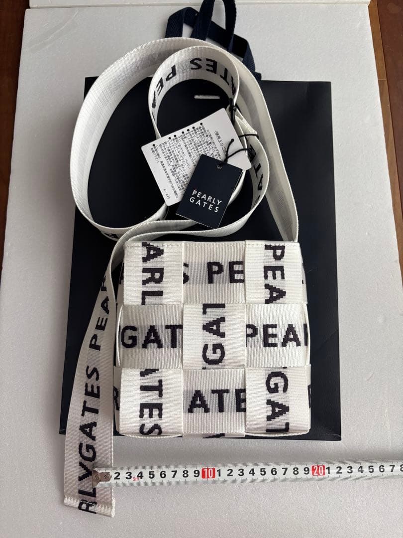 PEARLY GATES メッシュミニショルダー　編み込み　スクエア