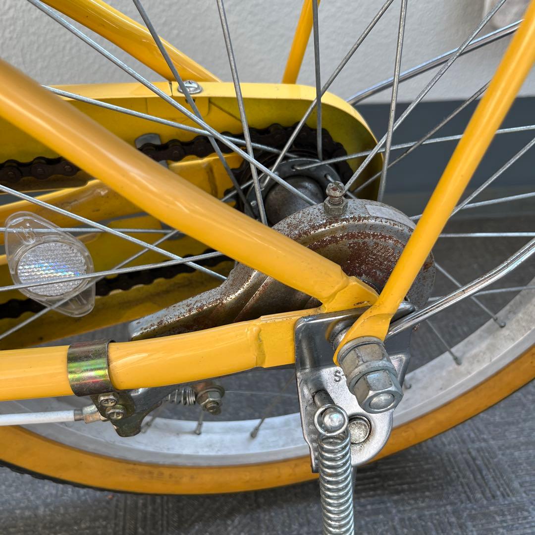 【引き取りのみ】子供用自転車 サカモトテクノ 18インチ 黄色 補助輪付き