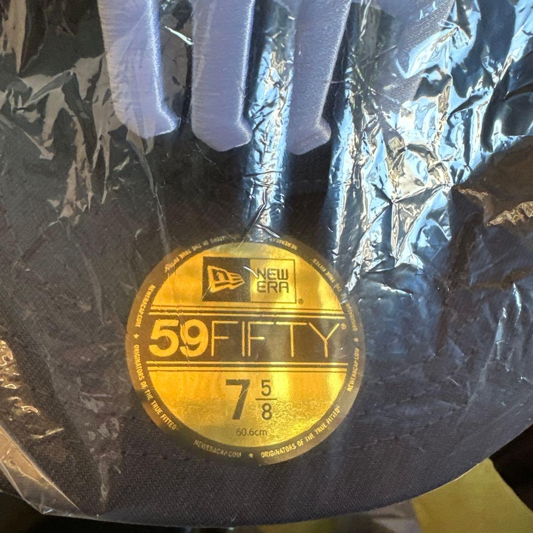New Era ブラック 59Fifty キャップ7 5/8