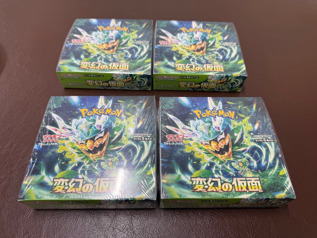 ポケモンカードゲーム　変幻の仮面　4BOXシュリンク付き