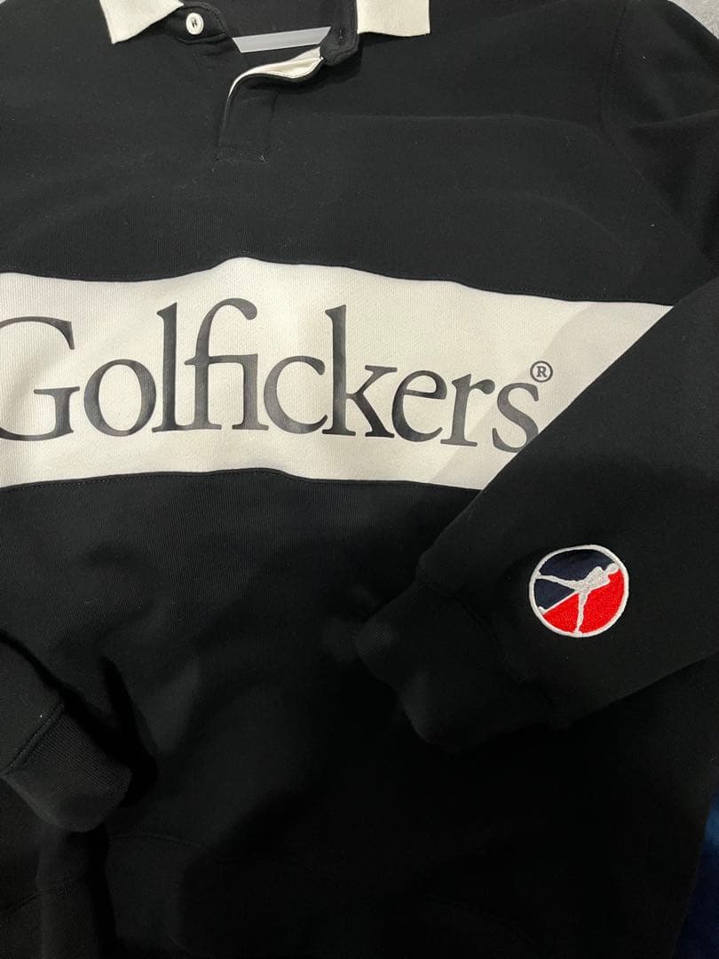 Golfickers ラガー長袖ポロ　L