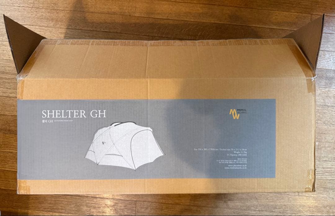 MINIMAL WORKS SHELTER GH チャコール メッシュドア等付属