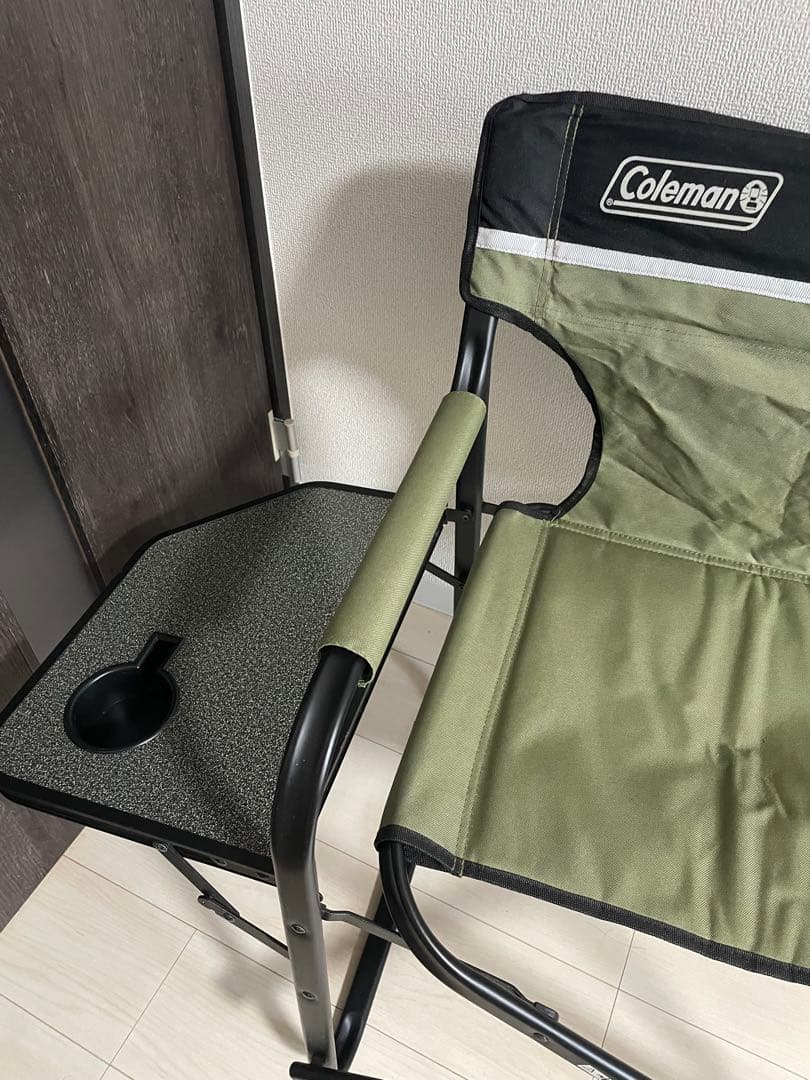 【送料無料&週末価格】Coleman サイドテーブル付 デッキチェア 2個セット