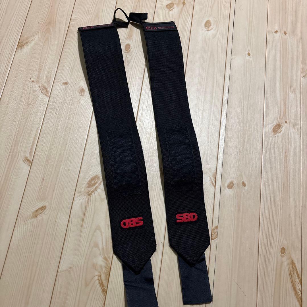 SBD トレーニングストラップ ブラック ベルクロ付き スティッフ M