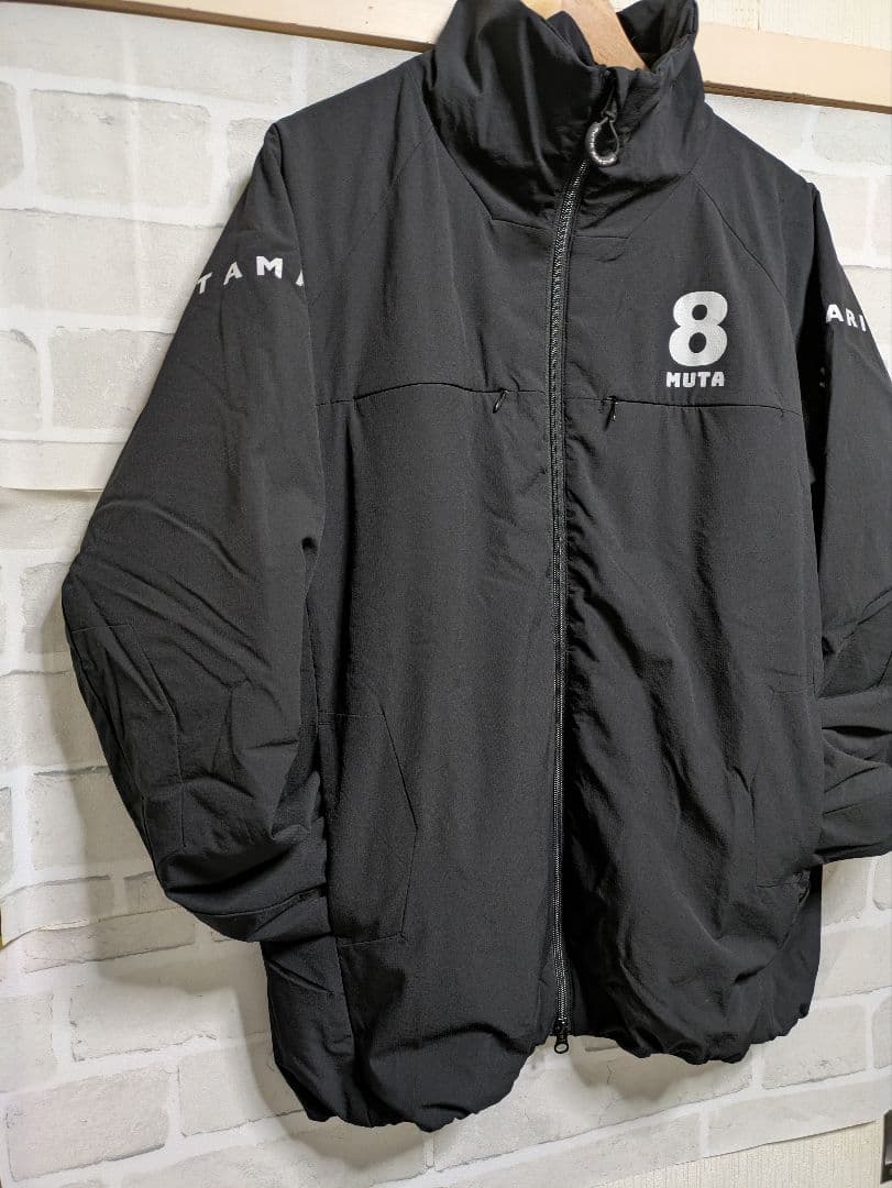 MUTA MARINE ブラックジャケット　中綿入り　サイズ7(LL)