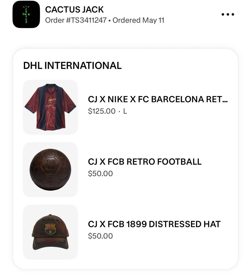 Travis Scott x Nike x FC Barcelona シャツ
