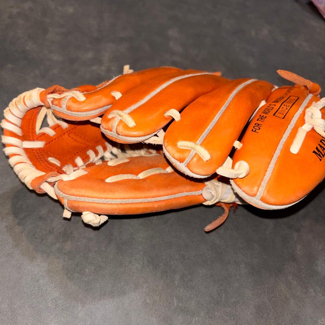 美品！日本製 デサント The Stadium 投手用 グラブ グローブ 本革