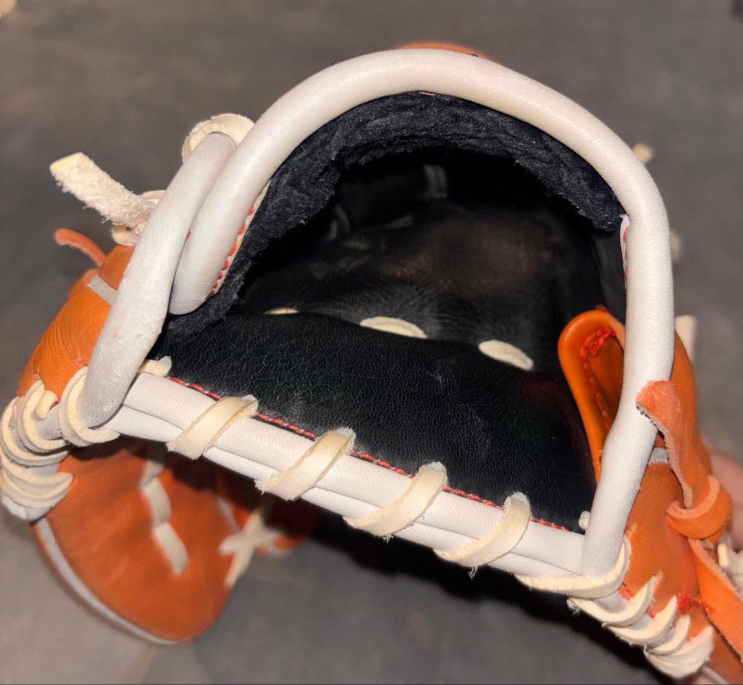 美品！日本製 デサント The Stadium 投手用 グラブ グローブ 本革