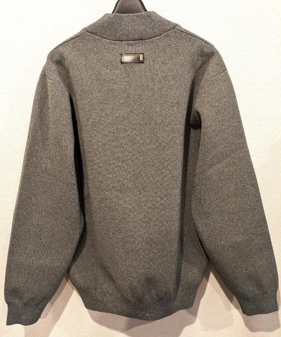 【新品／タグつき】PING　フルジップニットブルゾン　グレー　Ｌ