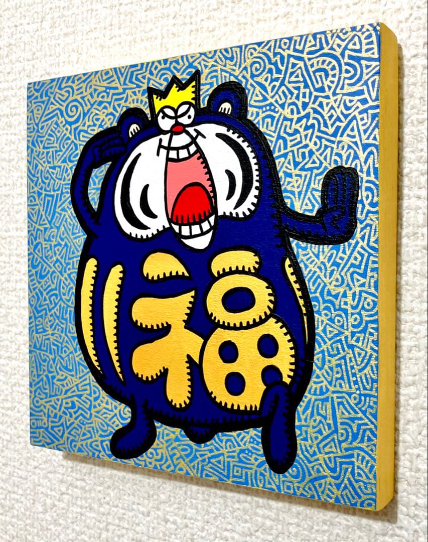 原画　だるま ポップアート キャラクター　絵画　アクリル画　現代アート