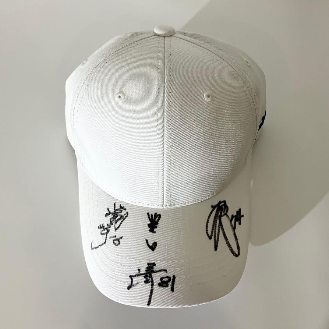 激レア直筆 西武ライオンズ レジェンド3名 サイン入りキャップ 西口/豊田/潮崎