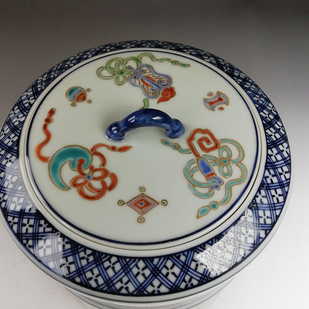 Ｗ３２９　水指　『色絵　鳳凰』『林秀峰 造』　共箱　茶道具