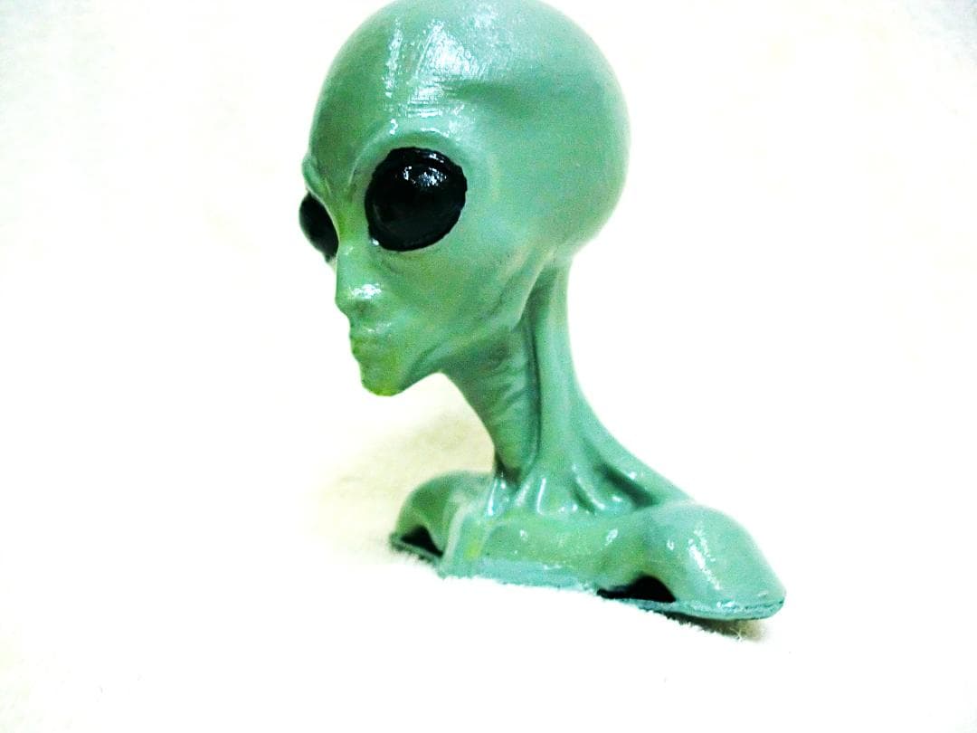 ロズウェル事件エイリアンフィギュアUFO墜落現場の石
