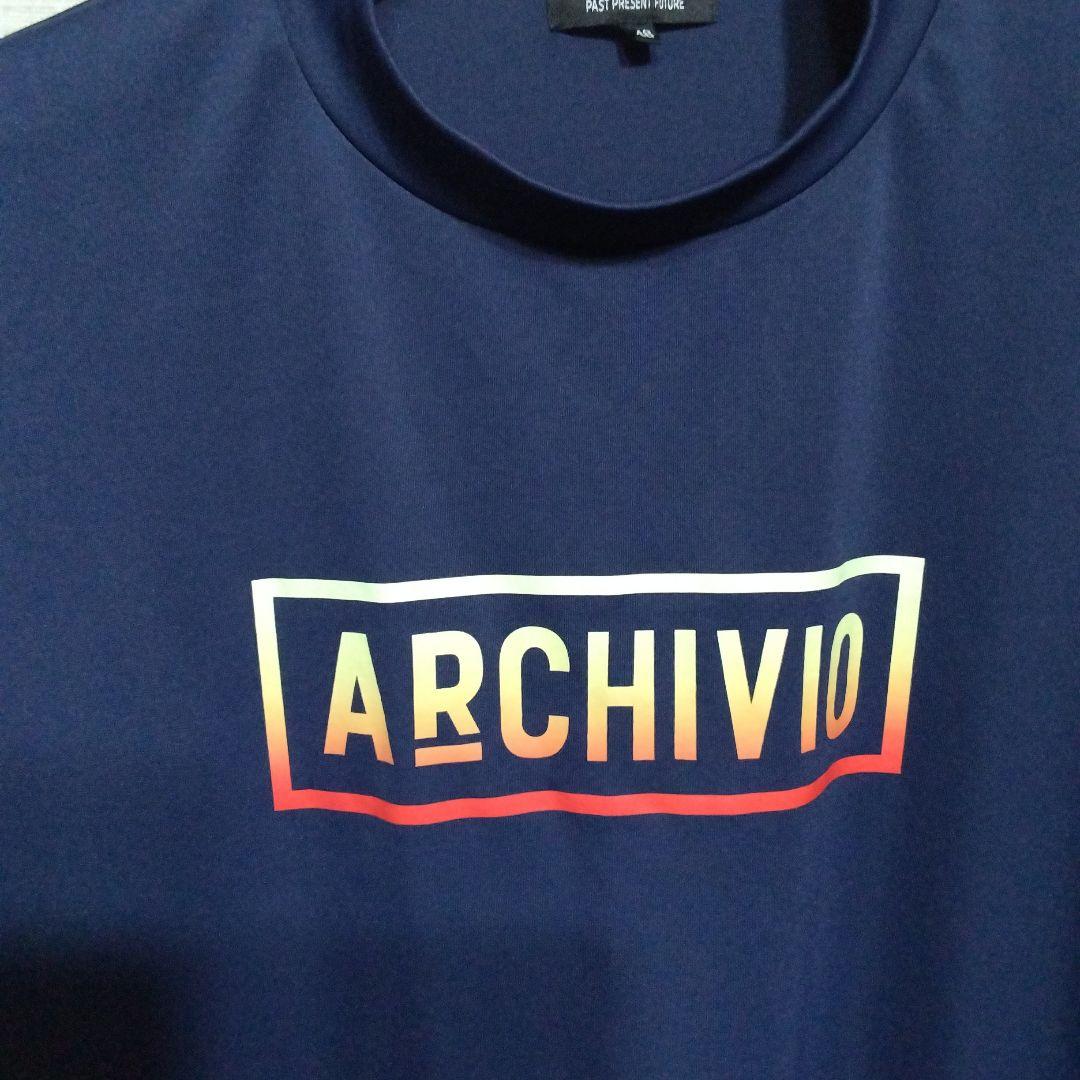 ARCHIVIO ネイビー モックネックシャツ